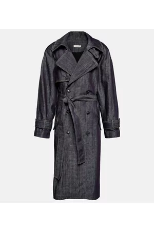 The Mannei Kobieta Płaszcze Trencze - Aspos denim trench coat