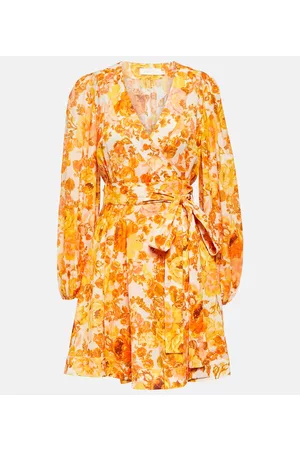 ZIMMERMANN Kobieta Sukienki Bawełniane - Floral cotton wrap minidress
