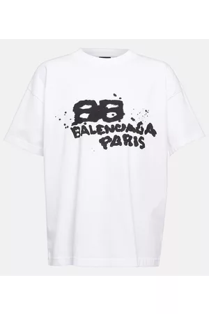 Balenciaga Kobieta T-shirty Oversize - Oversized logo cotton T-shirt