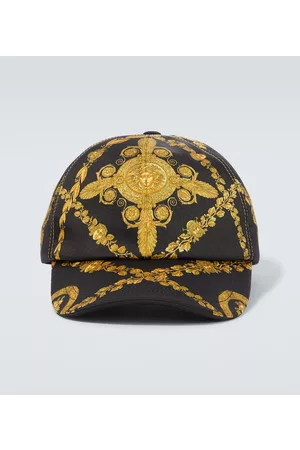 VERSACE Kapelusze - Maschera Baroque satin baseball cap