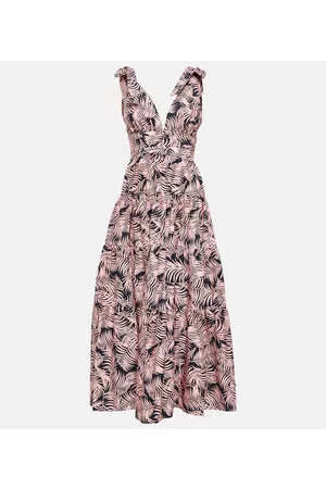 Carolina Herrera Kobieta Sukienki Midi - Tiered cotton-blend midi dress