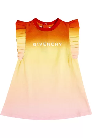 Givenchy Sukienki Bawełniane - Baby ombré cotton dress