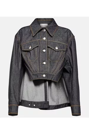 Alexander McQueen Kobieta Kurtki jeansowe - Deconstructed denim jacket