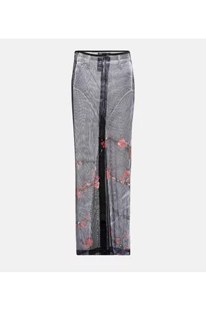 Y / PROJECT Kobieta Długie - X Jean Paul Gaultier Trompe L'Oeil maxi skirt
