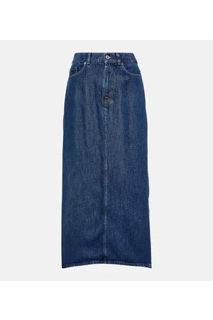 7 for all Mankind Kobieta Midi - Mia denim midi skirt