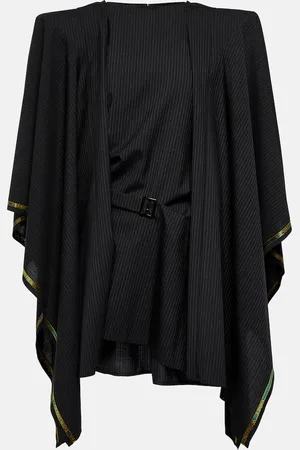 JUNYA WATANABE Striped cape minidress