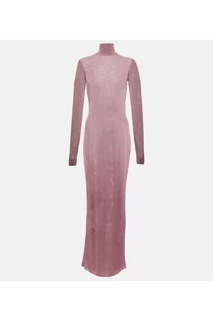 Saint Laurent Kobieta Sukienki koktajlowe i wieczorowe - Ribbed-knit gown