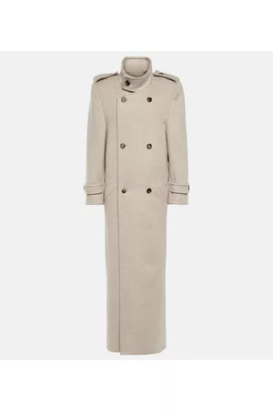 Saint Laurent Kobieta Płaszcze Oversize - Oversized wool coat