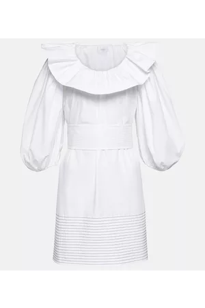 Patou Kobieta Sukienki Bawełniane - Puff-sleeve cotton minidress
