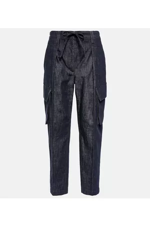 Brunello Cucinelli Kobieta Zwężane - Mid-rise tapered jeans