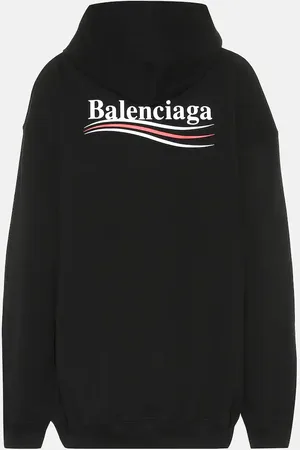 Balenciaga Logo cotton hoodie