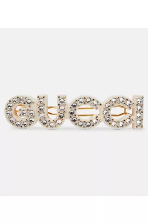 Gucci Kobieta Ozdoby do włosów - Logo crystal-embellished hair clip