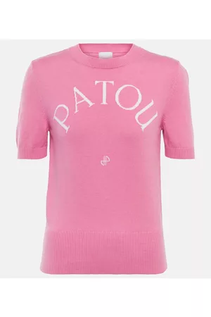 Patou Kobieta Swetry Bawelniane - Logo cotton-blend sweater