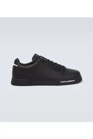 Dolce & Gabbana Sneakersy - Logo leather sneakers
