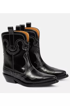 Ganni Kobieta Kowbojki - Leather cowboy boots