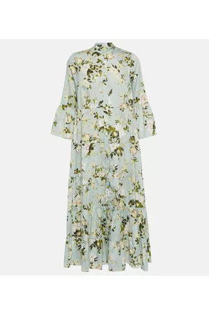 Erdem Kobieta Sukienki Maxi - Panthea floral cotton poplin maxi dress