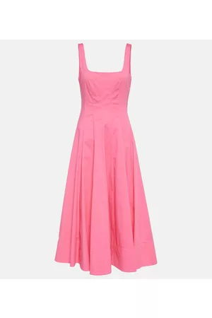 Staud Kobieta Sukienki Midi - Wells cotton poplin midi dress