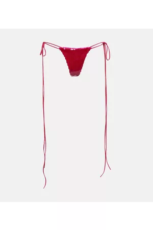 LAQUAN SMITH Kobieta Tanga i Stringi - Sequined side-tie panties
