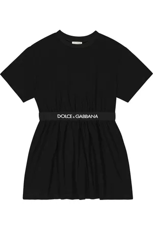 Dolce & Gabbana Kobieta Sukienki Bawełniane - Logo cotton-blend dress