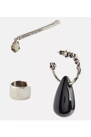 Alexander McQueen Kobieta Luksusowe - Engraved ear cuff set