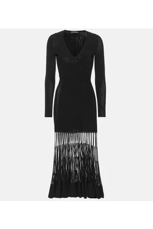 Alexander McQueen Kobieta Luksusowe - Stretch ribbed-knit dress