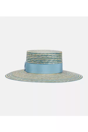 Gucci Kobieta Kapelusze - Alvy striped straw hat