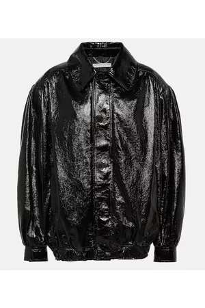 Alessandra Rich Kobieta Oversize - Oversized leather jacket