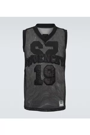 Givenchy Kobieta Tank topy - Embroidered mesh vest