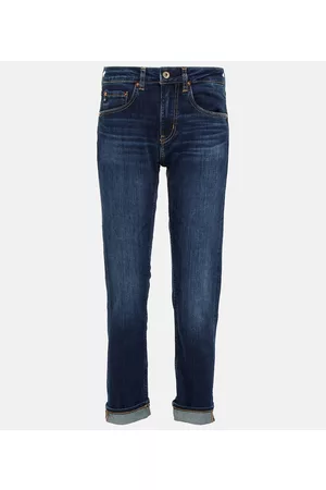 AG Jeans Kobieta Rurki i Slim Fit - Girlfriend mid-rise slim jeans