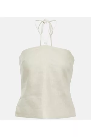 SIR Kobieta Wiązane na szyi - D'Orsay halterneck linen top