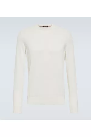 Loro Piana Swetry Bawelniane - Warwik cotton and silk sweater