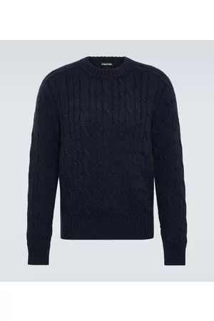 Tom Ford Swetry i Pulowery - Cable-knit wool sweater