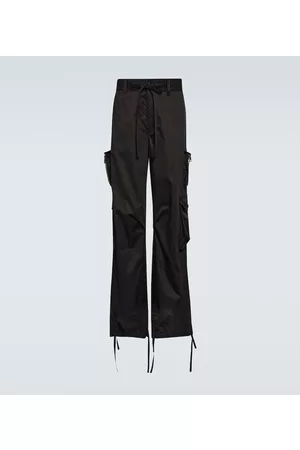 Dolce & Gabbana Straight - High-rise straight cotton pants