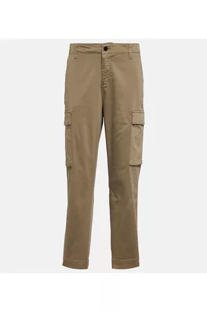 AG Jeans Kobieta Bojówki - Cropped cotton-blend cargo pants