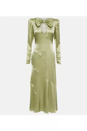 Alessandra Rich Kobieta Sukienki koktajlowe i wieczorowe - Embellished silk gown