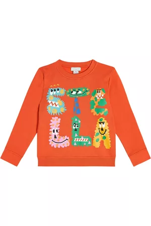 Stella McCartney Bluzy Bawełniane - Printed cotton jersey sweatshirt