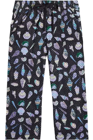 Marysia Kobieta Szerokie Nogawki - Printed cotton pants