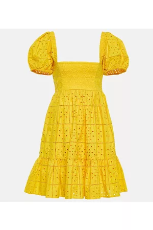 Ganni Kobieta Sukienki Bawełniane - Broderie anglaise cotton minidress