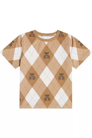 Burberry Koszule - Thomas Bear argyle cotton T-shirt