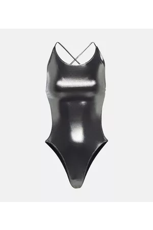 Ganni Kobieta Stroje kąpielowe jednoczęściowe - Metallic swimsuit