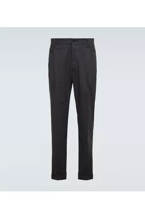 Dolce & Gabbana Straight - Mid-rise straight cotton pants