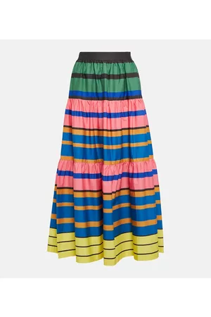 Staud Kobieta Sukienki Midi - Striped cotton midi dress