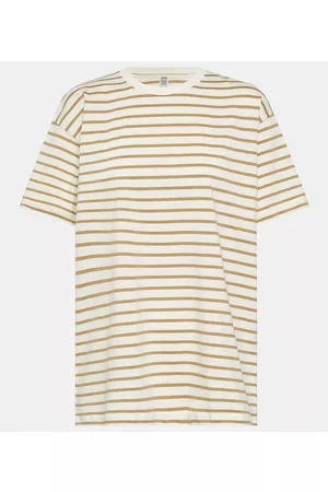 Totême Kobieta Koszule - Striped cotton jersey T-shirt