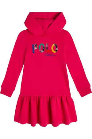 Ralph Lauren Dziewczynka Bluzy sportowe - Logo hooded fleece dress