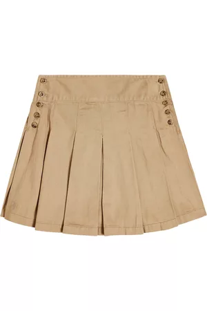 Ralph Lauren Kobieta Spódnice plisowane - Pleated cotton skirt