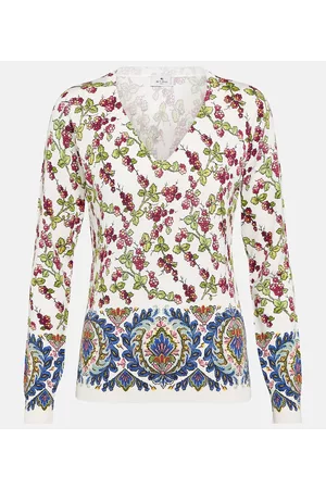 Etro Kobieta Swetry i Pulowery - Printed silk-blend sweaters