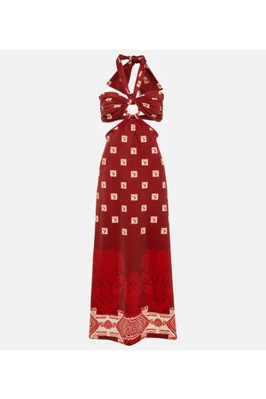 JOHANNA ORTIZ Kobieta Sukienki z nadrukiem - Quechua printed maxi dress