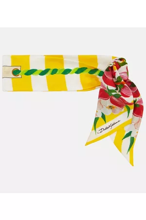 Dolce & Gabbana Kobieta Szaliki i Chusty - Portofino printed silk twill scarf