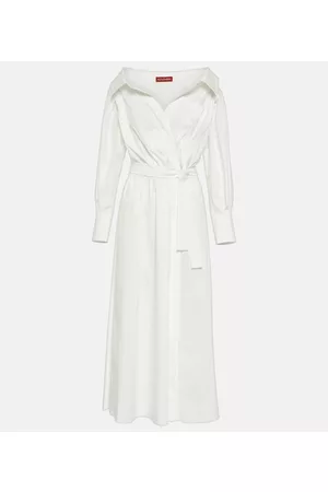 Altuzarra Kobieta Sukienki Bawełniane - Lyddy cotton-blend wrap dress