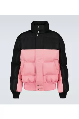 Alexander McQueen Kurtki puchowe - Graffiti colorblocked puffer jacket